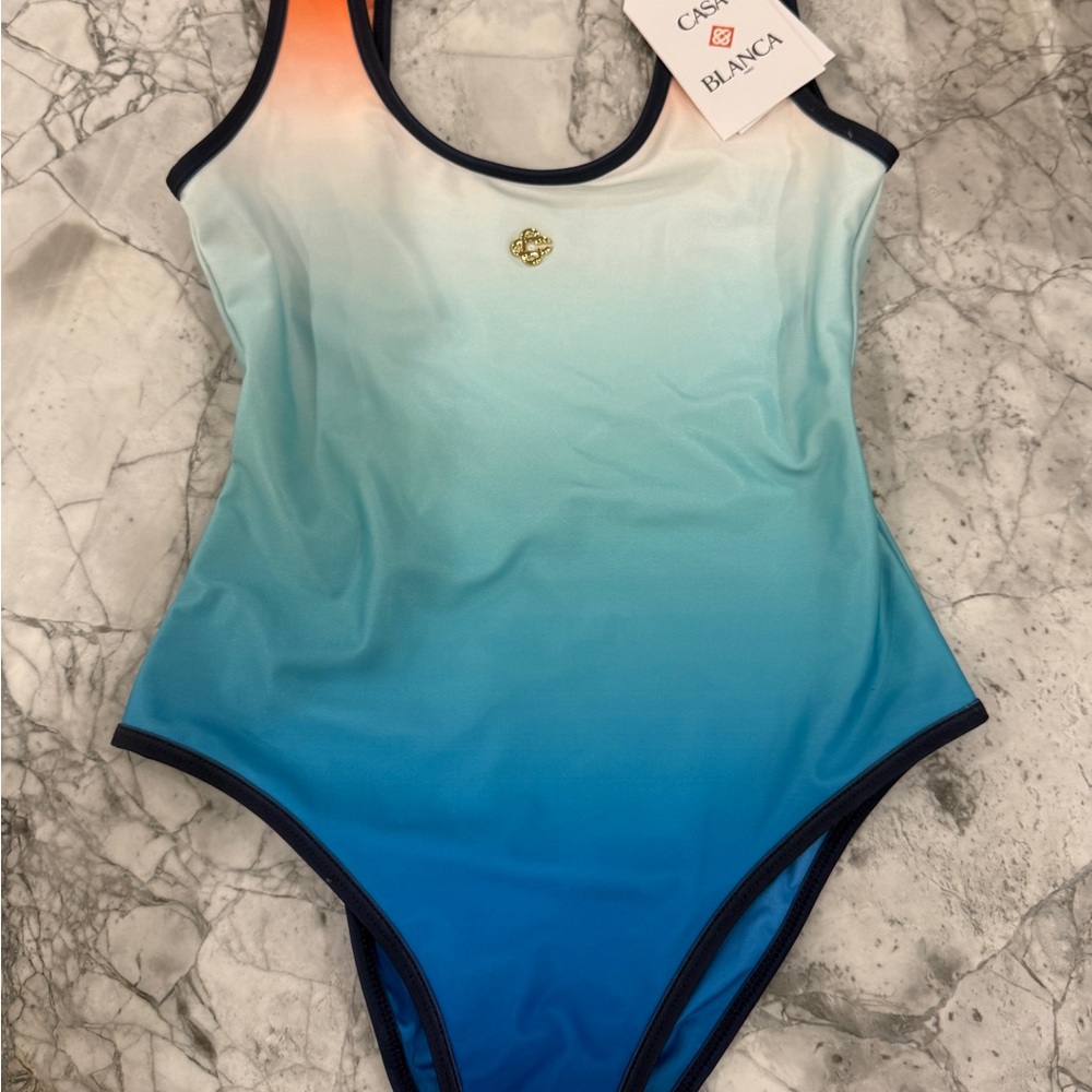 Casa Blanca Women's Gradient Blue One Piece Swimsuit